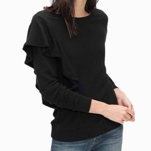 7 for all mankind Ruffle Shoulder Sweatshirt